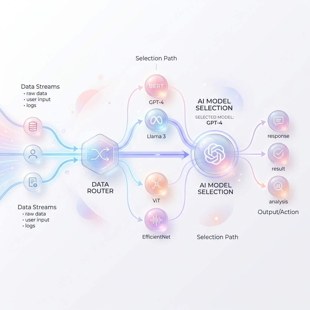 AI Routing Illustration